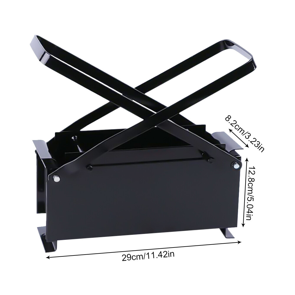 Paper Log Briquette Maker Steel Black and Red Manual Press Machine for Fire Sove