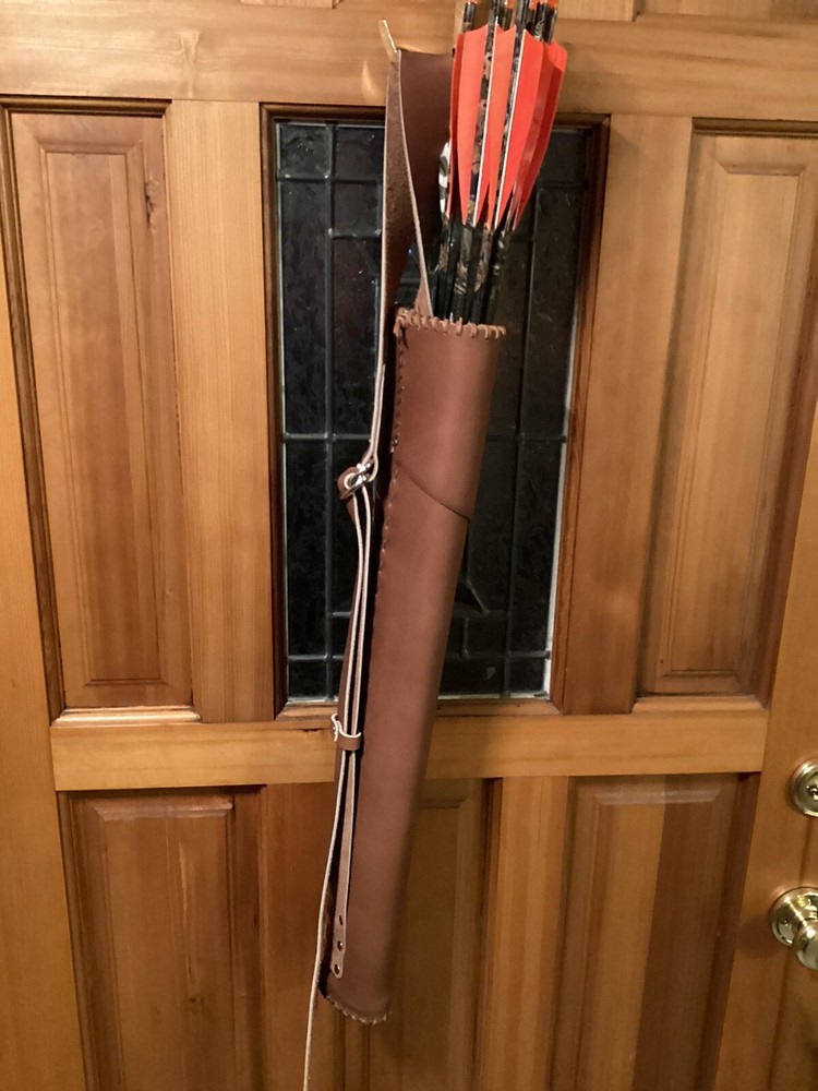 CUSTOM HANDMADE TRADITIONAL ARCHERY BACK QUIVER