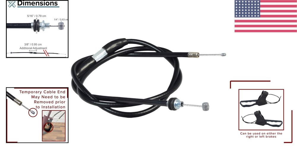 34" Walker Brake Cable Replacement for Rollators & Mobility Scooters - Durabl...
