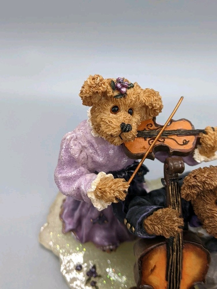 Boyds Bear Figure "Amanda Michael String Section" #228366 Violin Cello Orchestra