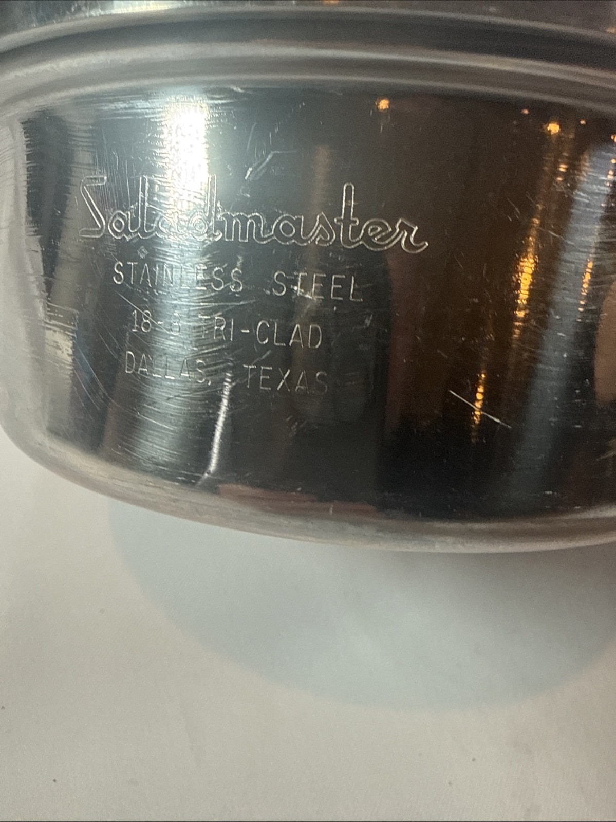 Saladmaster 1 Quart Sauce Pan 18-8 Tri-Clad Stainless Steel No Lid Dallas VTG