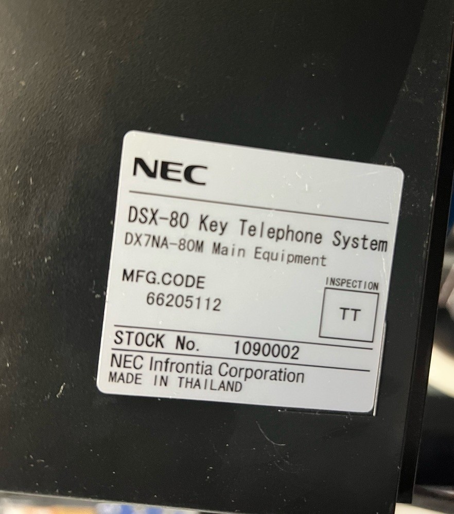 NEC DSX-80 Phone System PBX - UNIT ONLY