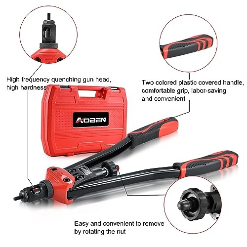 16" Rivet Nut Tool, Professional Hand Rivet Nut Setter 16" Rivet Nut Tool Kit