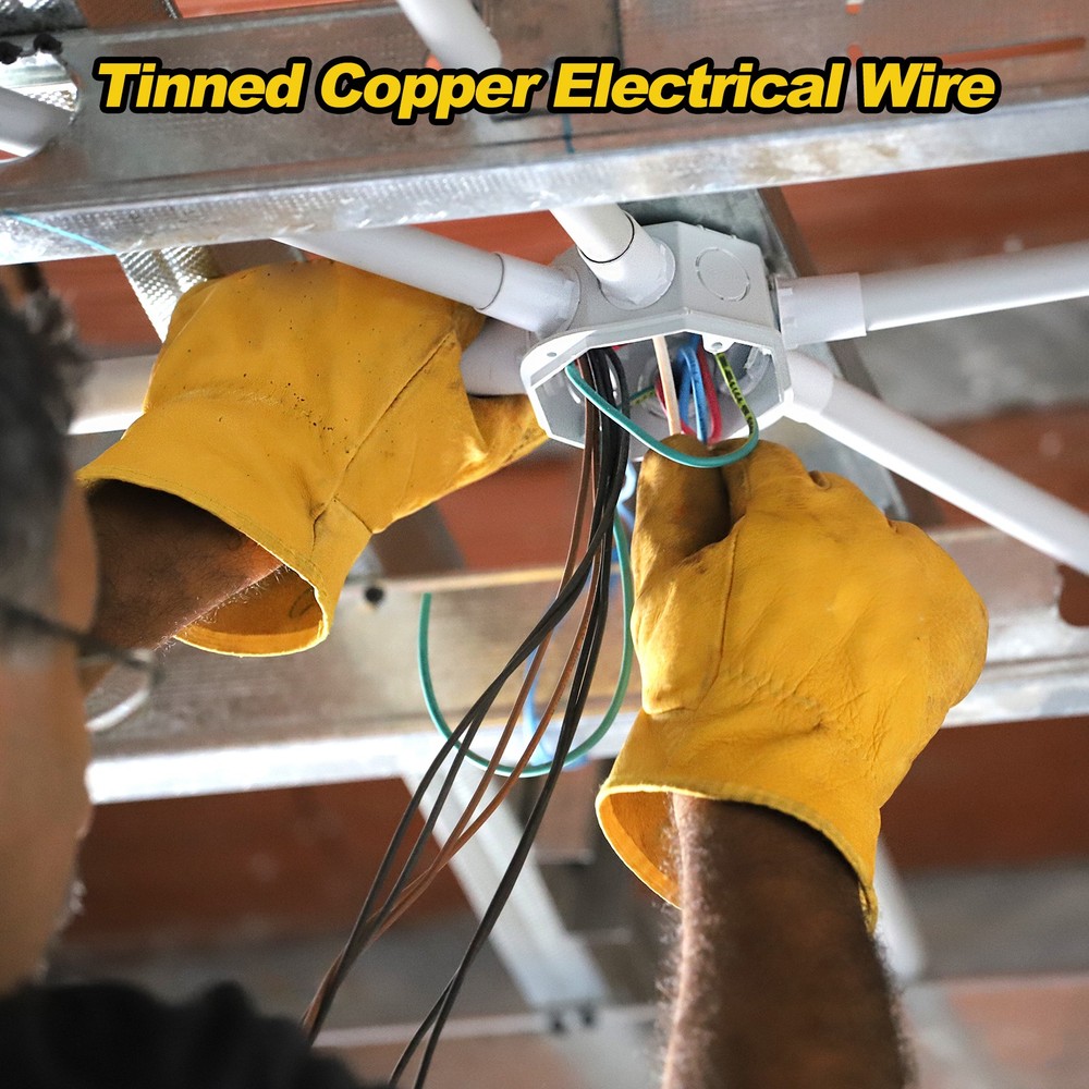 16 Gauge Hook Up Wire 100FT 300V Tinned Copper Electrical Wire, Brown