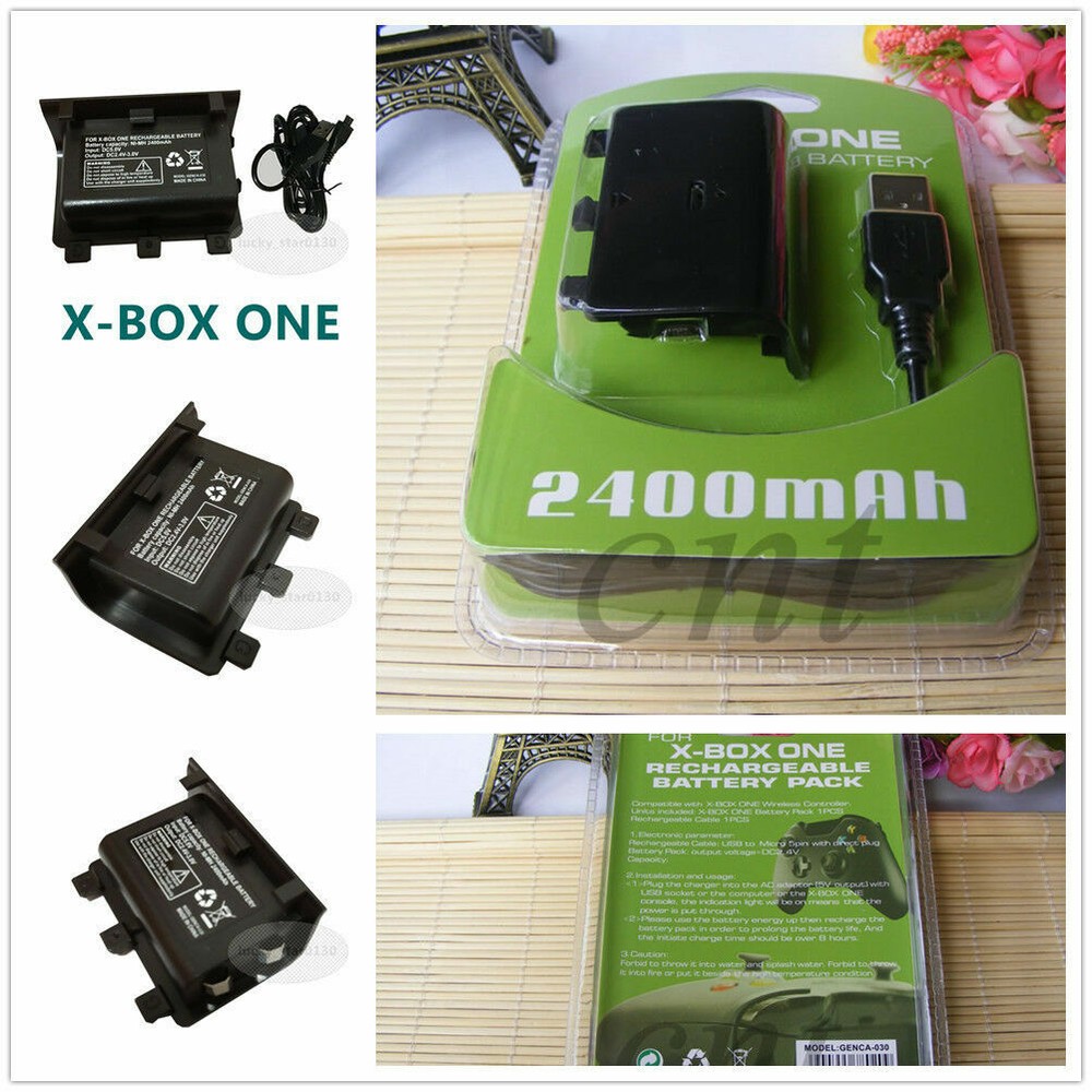 New Rechargeable Battery Pack for Xbox One /S Wireless Controller + USB Cable