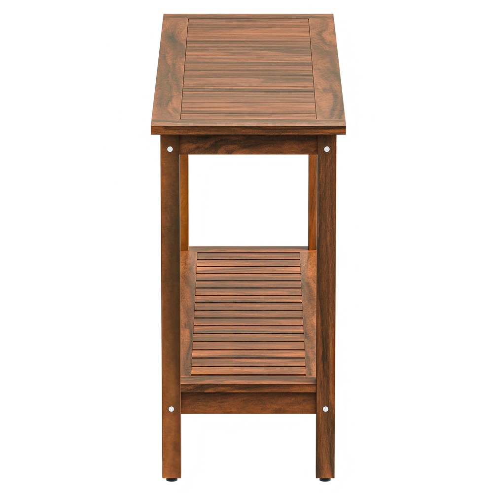 48" Console Table with Storage Behind Couch Sofa Table w/ Shelves For Garden