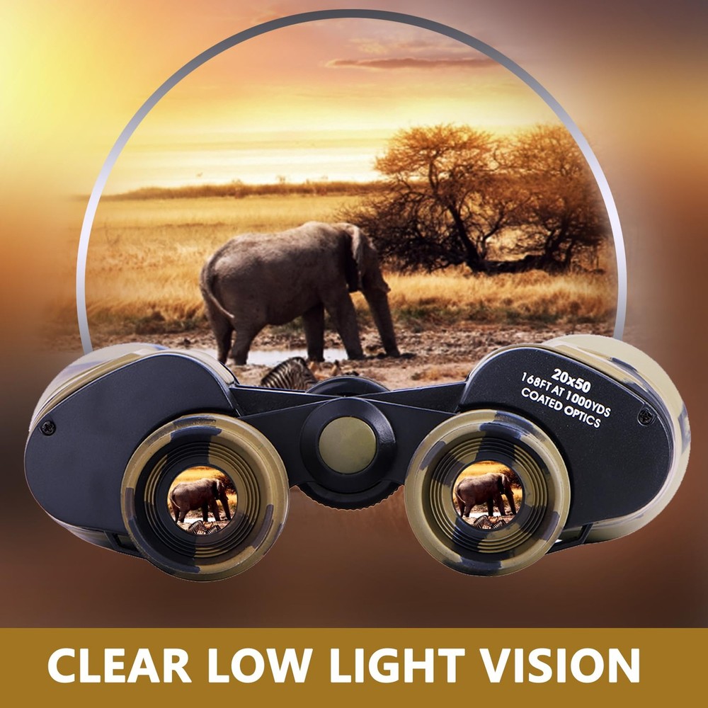 Binoculars 20x50 - Professional High Magnification HD Compact Binoculars for ...