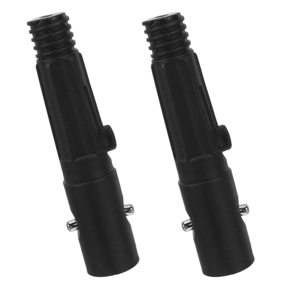 2 Pcs Broom Handle Threaded End Attachments Extension Pole Tip Replacement