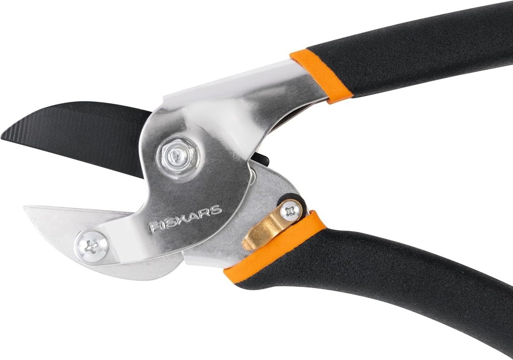 Fiskars # 9110 Anvil Pruner with Power Lever Technology- Non-stick Blade Coding