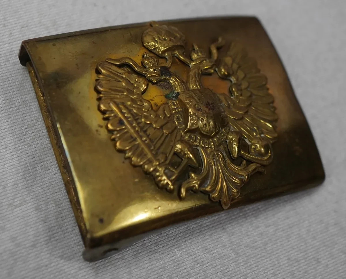 WWI Imperial austro hungarian enlisted belt buckle Officer Gott Mit Uns soldier