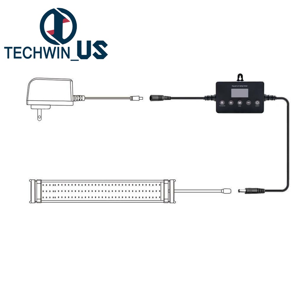 Aquarium LED Intelligent Light Controller Dimmer Timer Modulator for Fish Tank