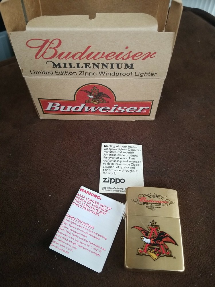 ZIPPO BUDWEISER MILLENNIUM HTF