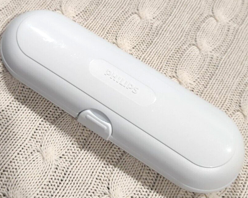 White Philips Sonicare Toothbrush Case Holder Plastic