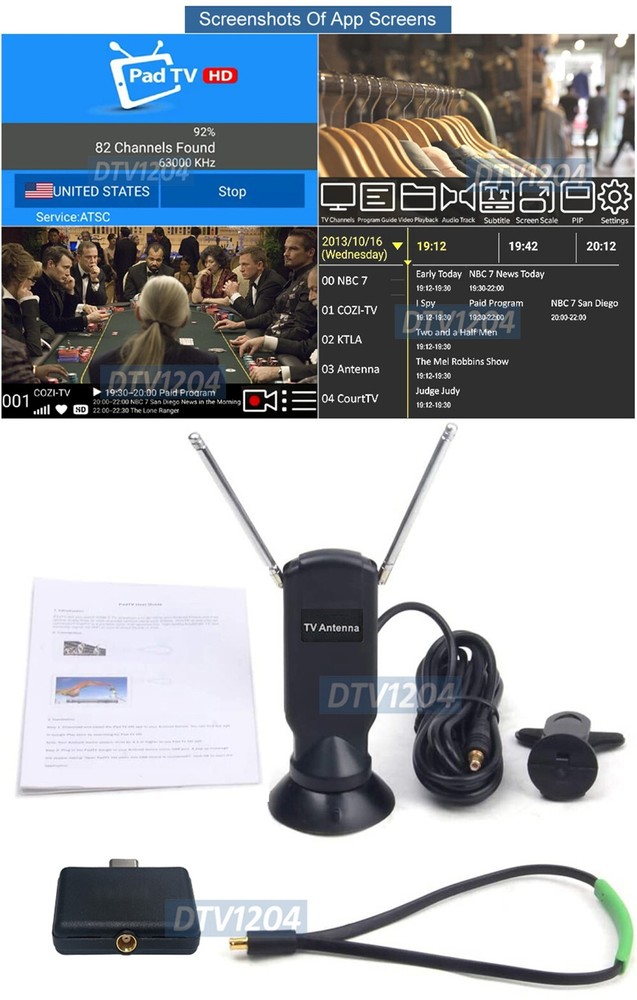 Digital ATSC Antenna TV Tuner For Android USB Type-C