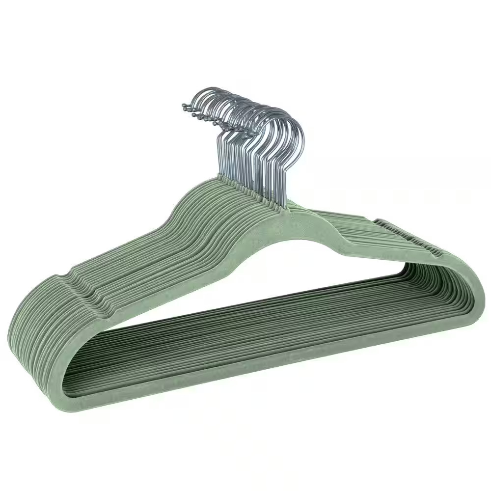 Green Velvet Hangers 25-Pack