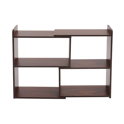 Open Storage Shelf, 3-Tier Bookcase, Retractable Storage Shelf