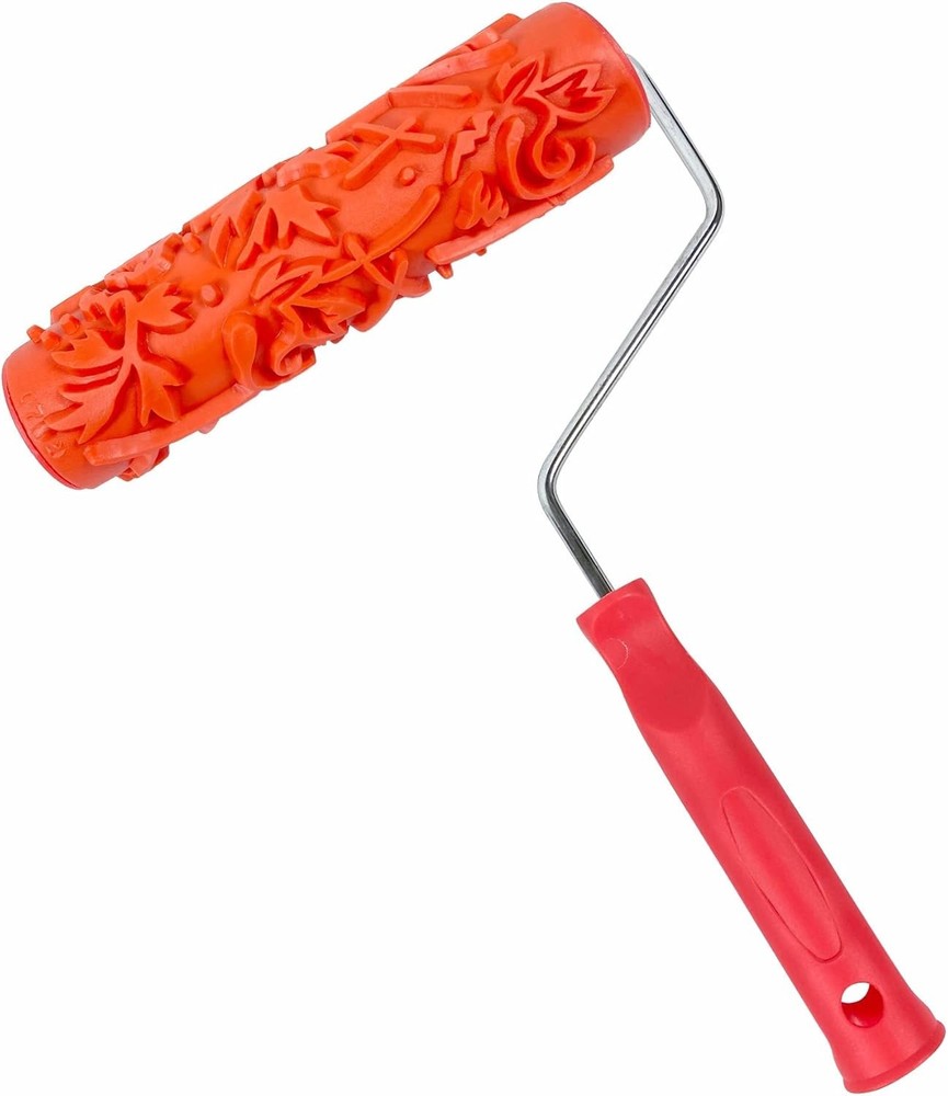 Hanroy 7'' Patterned Paint Roller for Wall Decoration Classic Brick Embossing Te