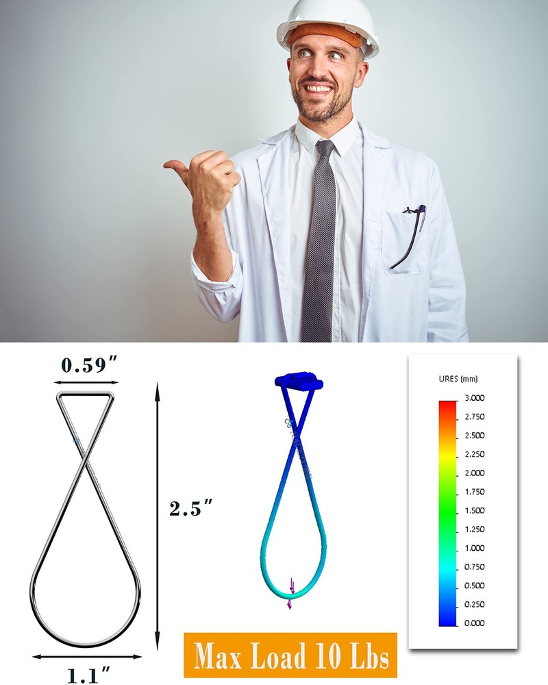 20 Pack Ceiling Hook Clips, Drop Ceiling Hanger Hooks, Suspended Tile, Grid