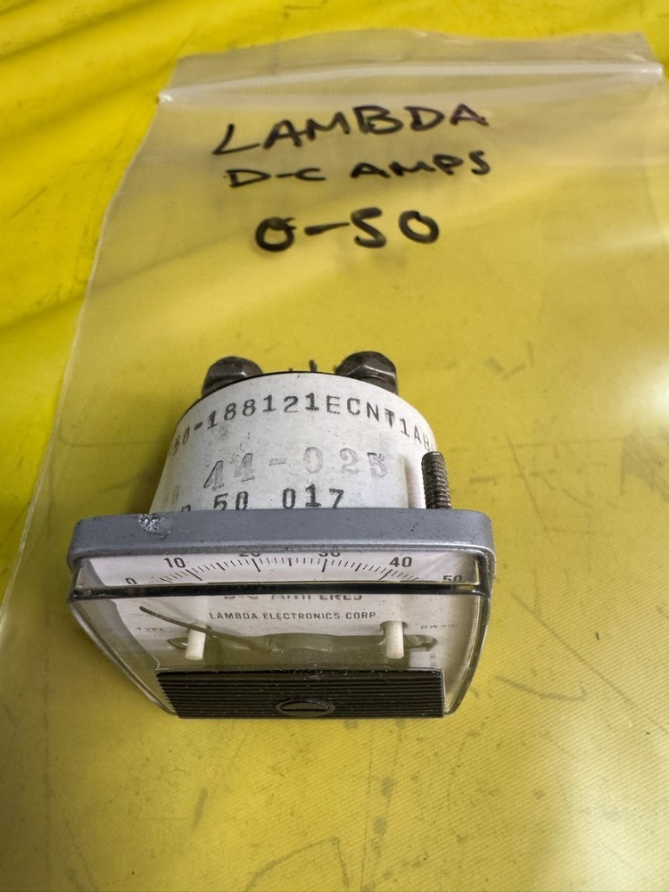 Lambda 0-50 VDC Amp Meter - Used Tested