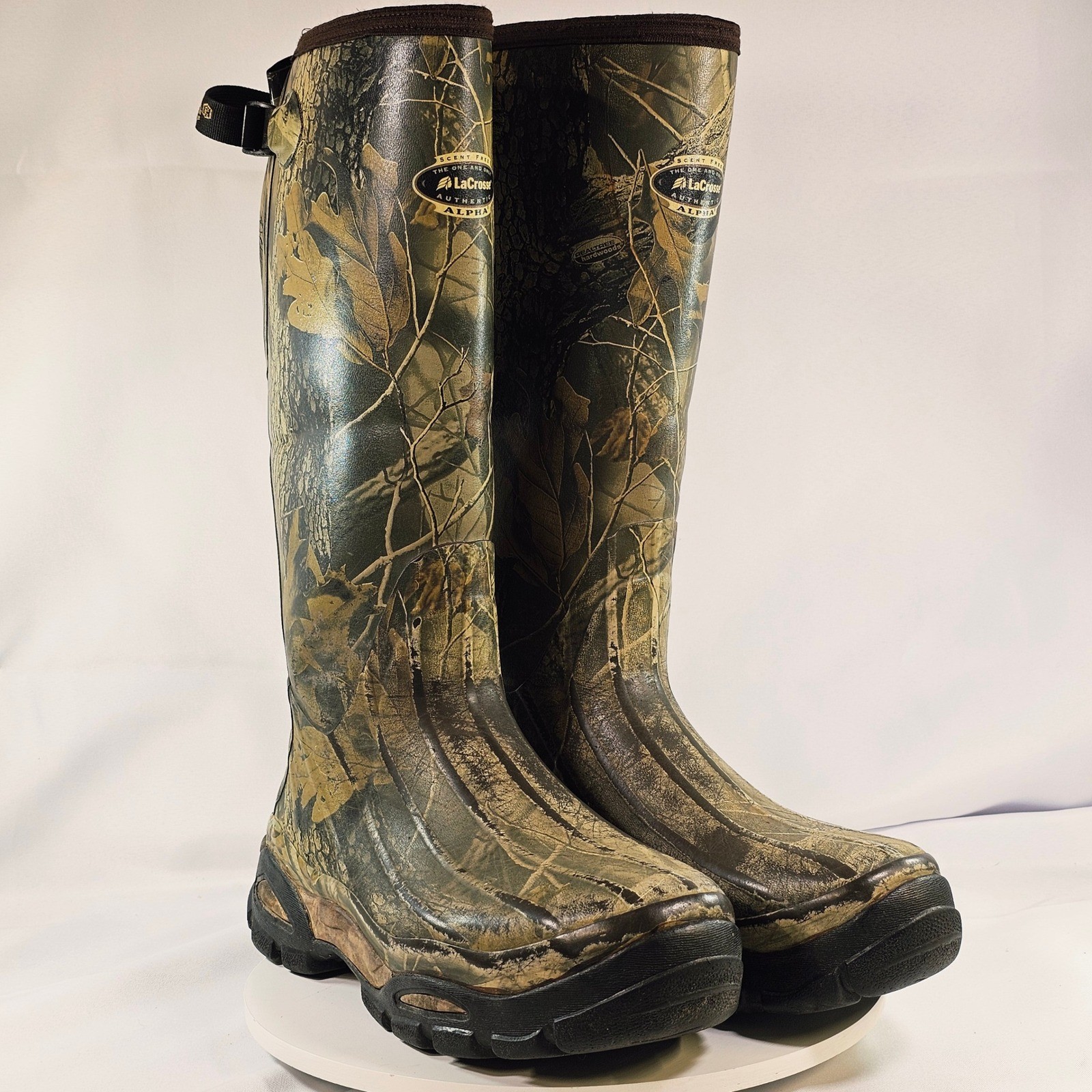 LaCrosse Alpha Authentic Mens Camo Rubber Hunting Boots 200005 Size 13