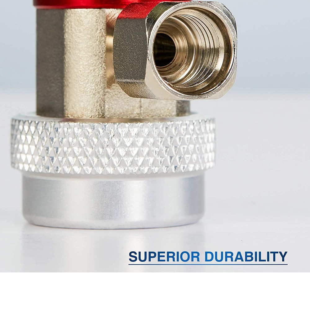 R134 Adjustable AC Quick Coupler Connector Adapter High Low Side 1/4" SAE HVAC