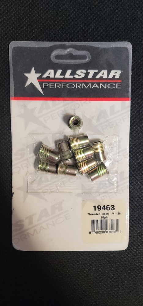 Allstar Performance 19463 Threaded Insert 1/4-20; 10 pcs
