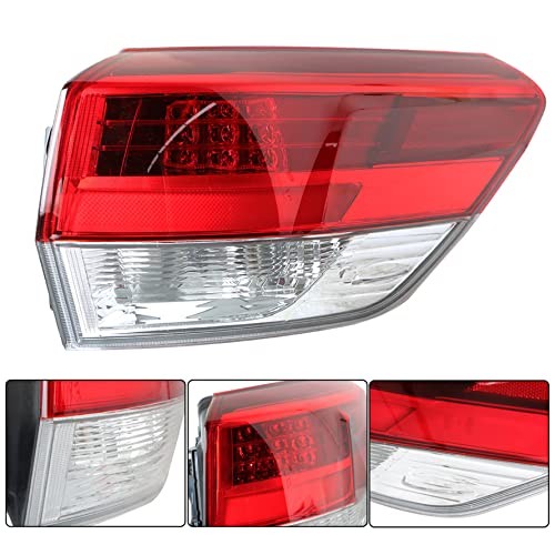 1-Pack Rear Right Tail Light Brake Lamp Assembly Replacement for Highlander