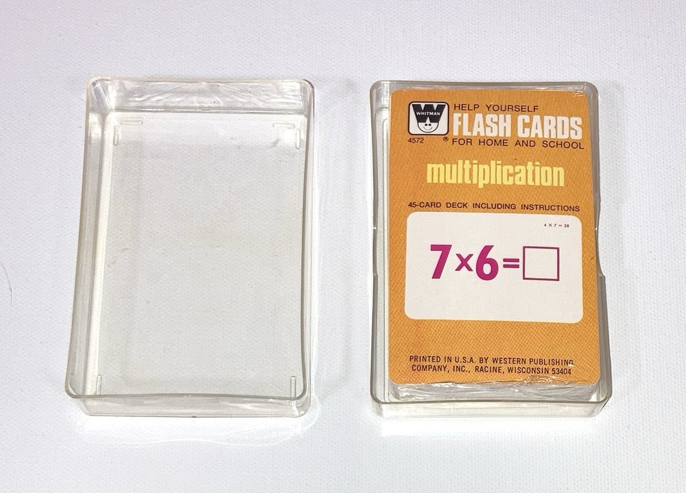 Whitman Help Yourself Multiplication Math Flash Cards - Sealed Deck 4572