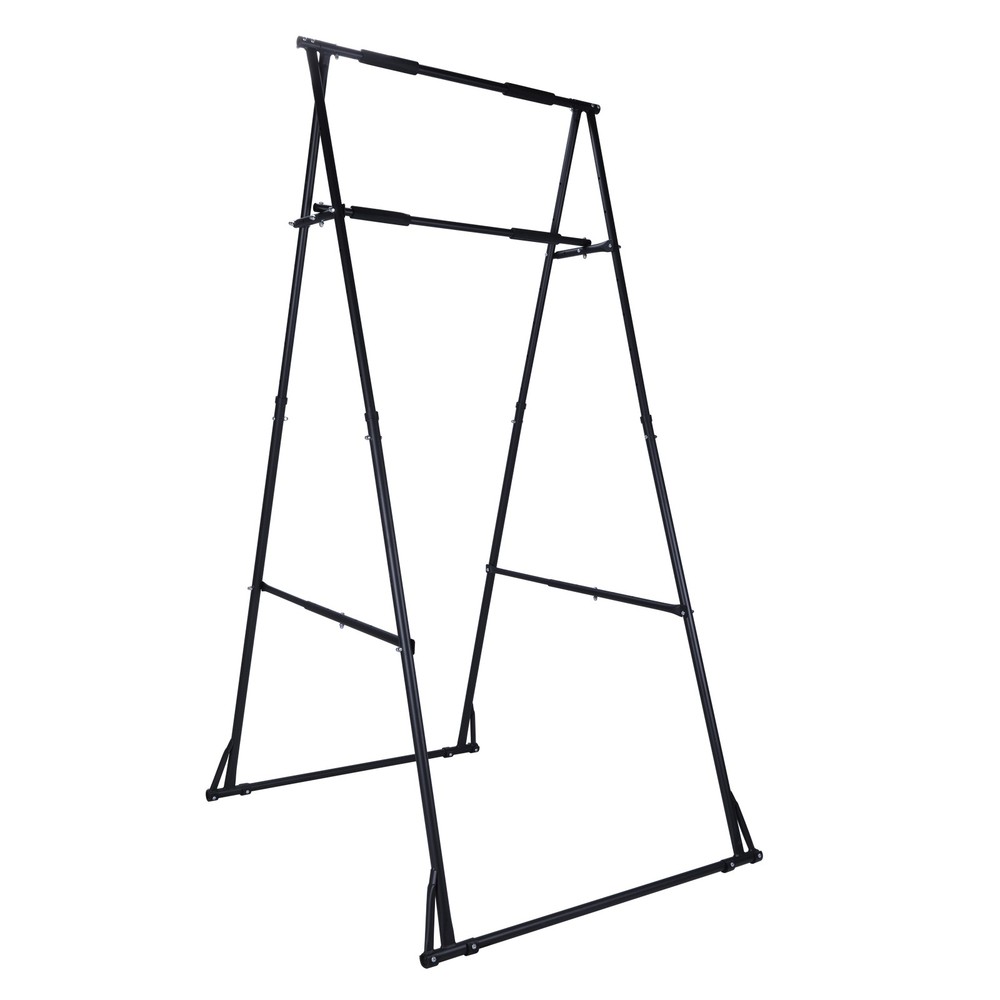 Foldable Multifunctional Exercise Rack Adjustable Pull Up Station for Home Gym