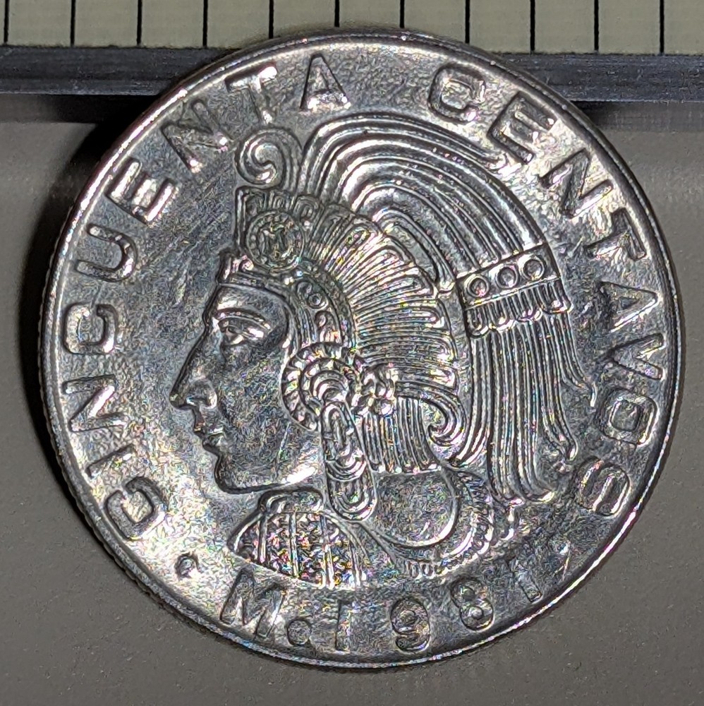1981 Mexico 50 Centavos Circulated KM# 452