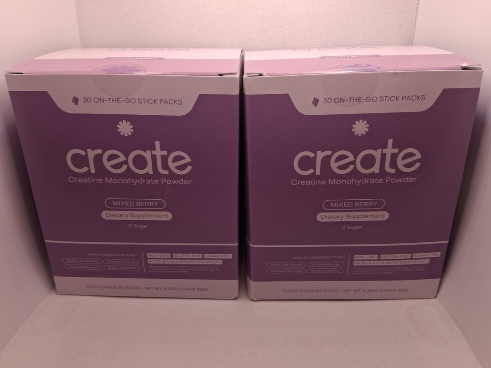 Creatine Mixed Berry - Create Creatine Monohydrate Powder Getting 2 Exp 8/27