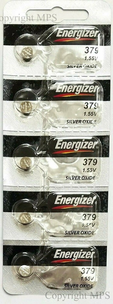 Energizer 379 Button Cell Watch Batteries 5 pack