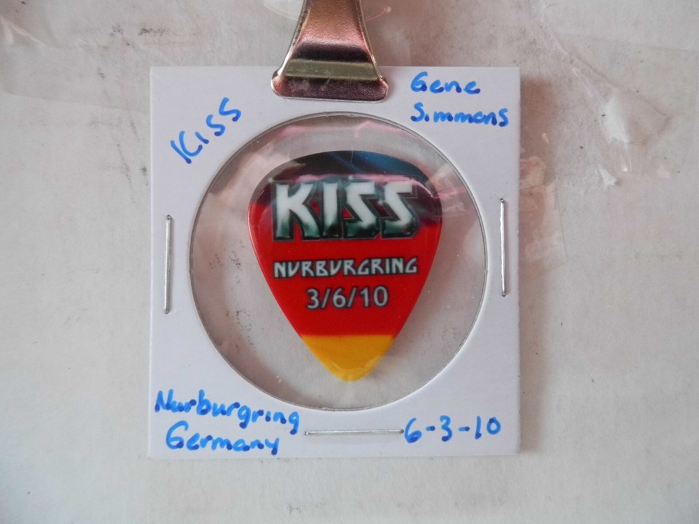 KISS "GENE SIMMONS" GERMANY 2010 GUITAR PICK~READ DESCRIPTION #10~19