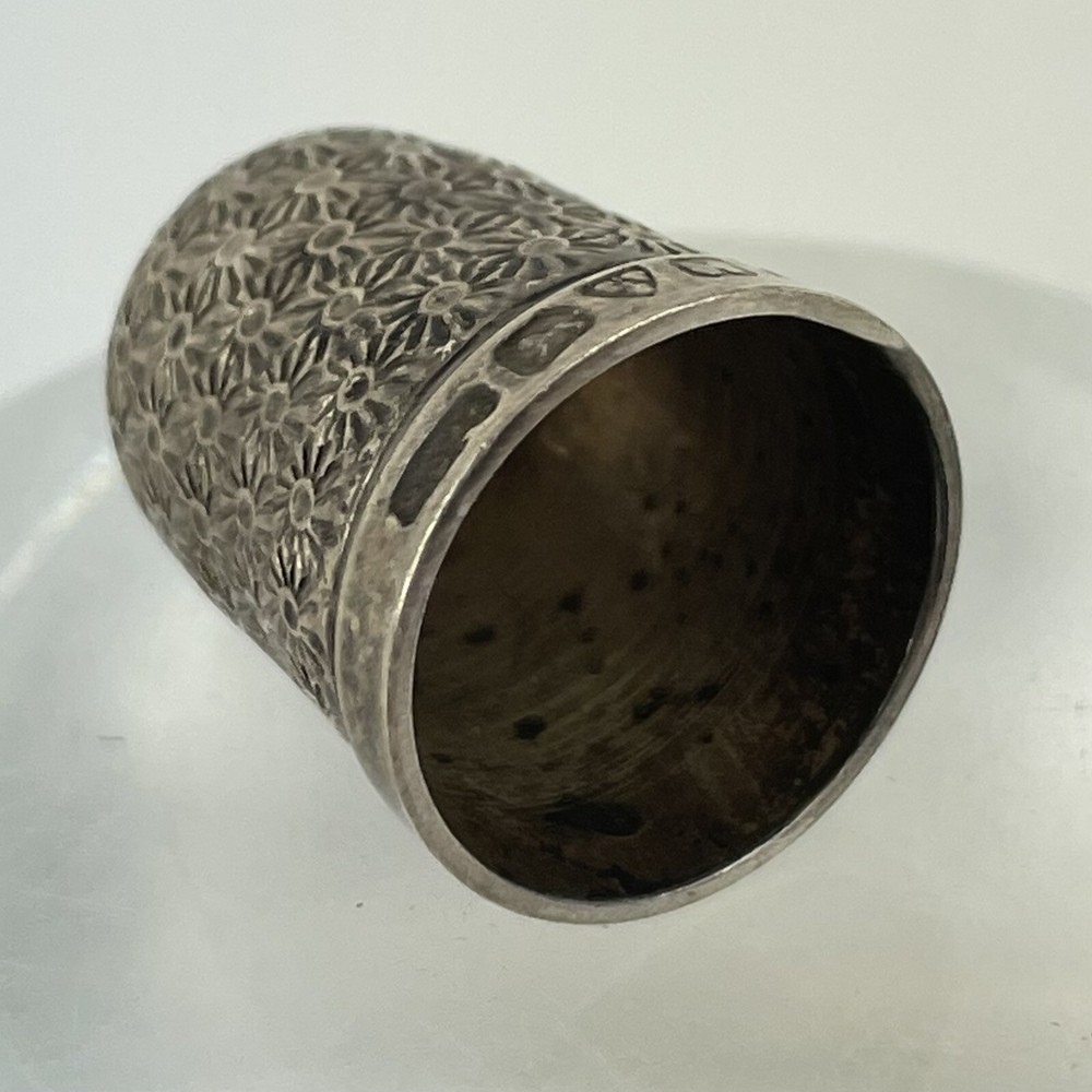 Antique Solid Silver Thimble Size 14 Henry Griffith & Sons Ltd 1908 2cm 2.4g