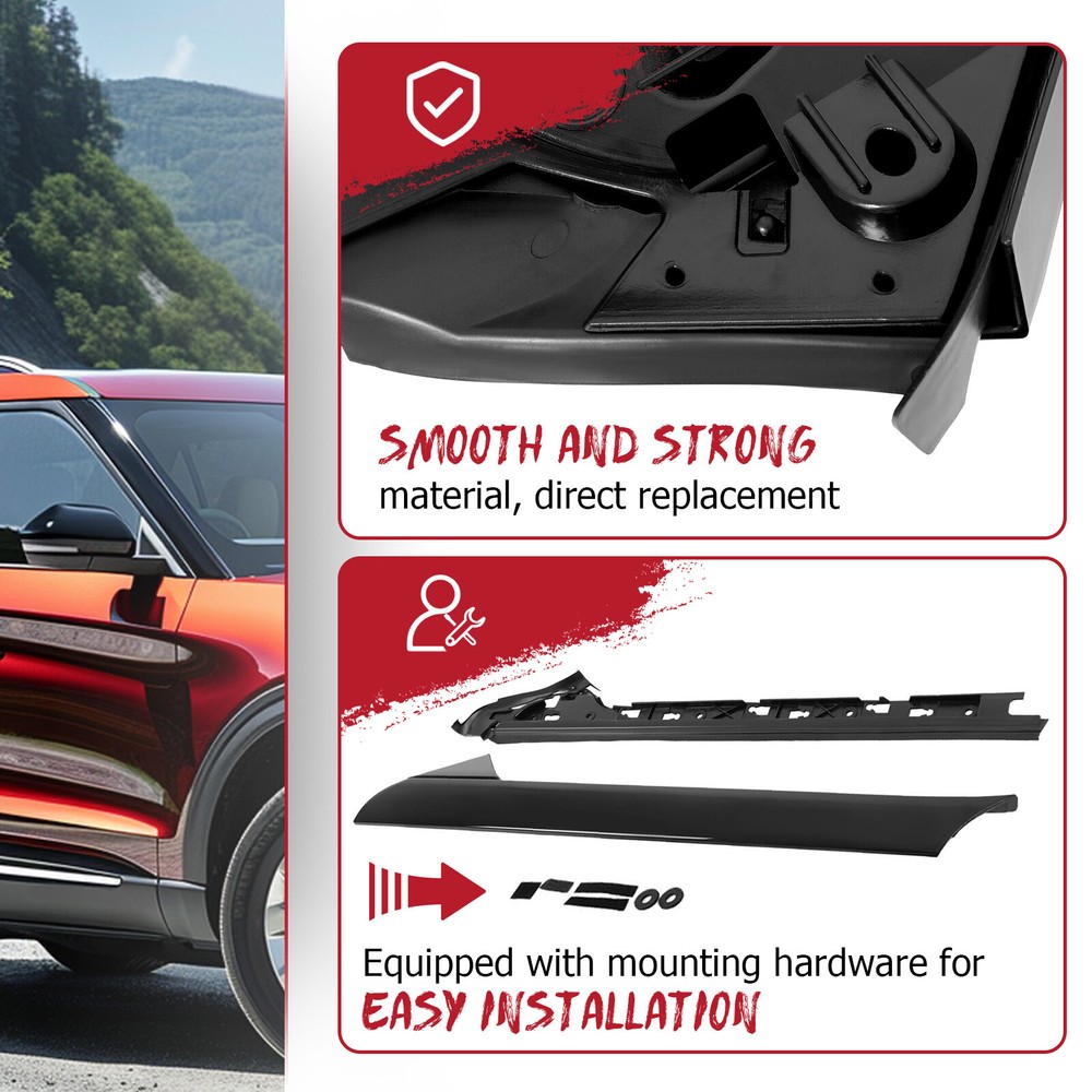 Right Side Windshield A-Pillar Molding INNER OUTER Trim For 11-19 Ford Explorer