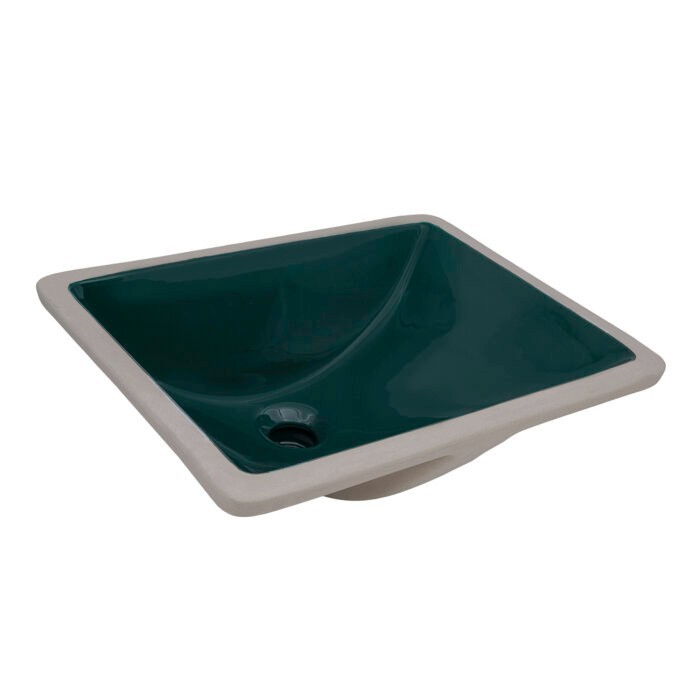 Ruvati 16"x11" Undermount Bathroom Porcelain Ceramic Sink- RVB0718EG REFRB