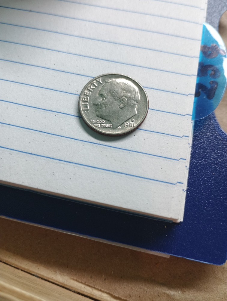 Roosevelt Dime 1981 D RPM