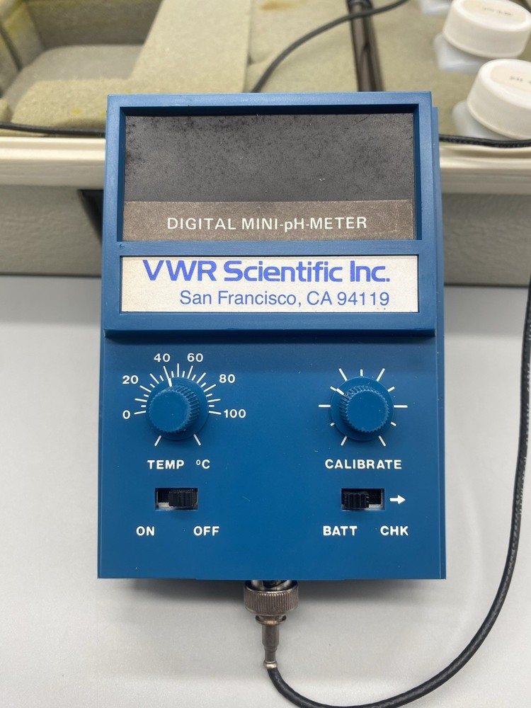 VWR Scientific Digital Mini pH Meter Model 55 Vintage Kit - UNTESTED -