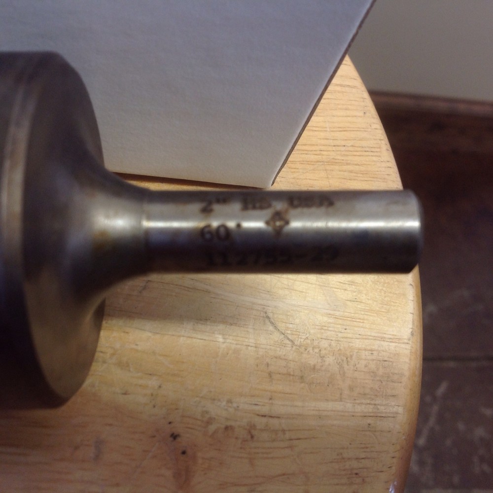 2" 60 Degrees HS Countersink. 3 Flutes 1/2" Shaft.