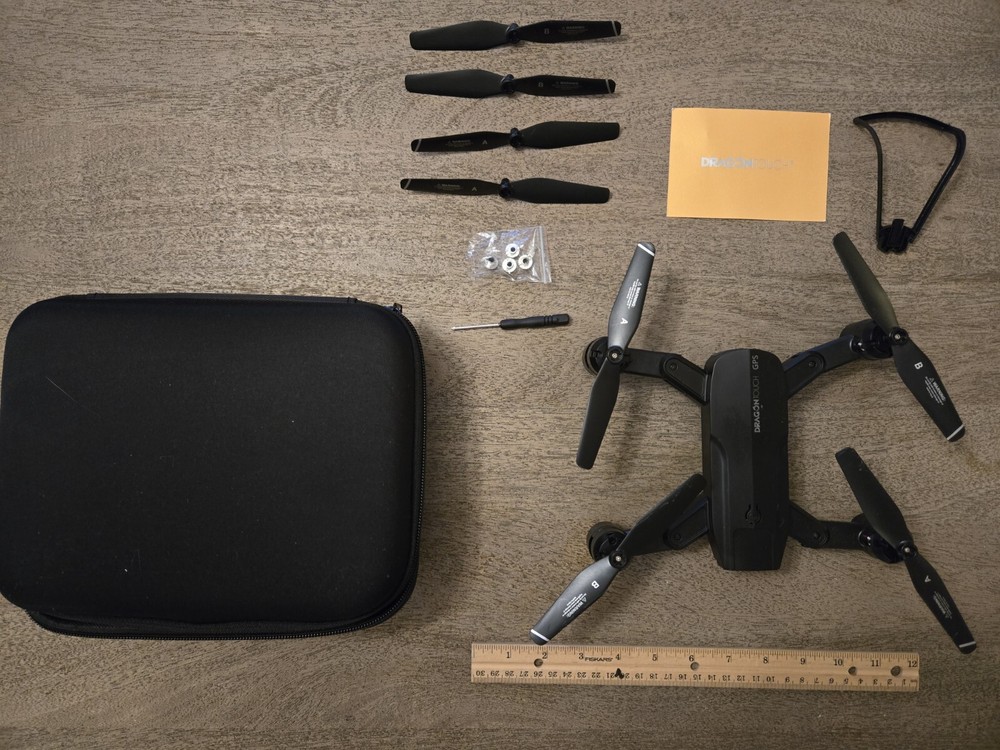 Dragon Touch Drone 7" Only Camera Battery & Case **See All Pics & Description***