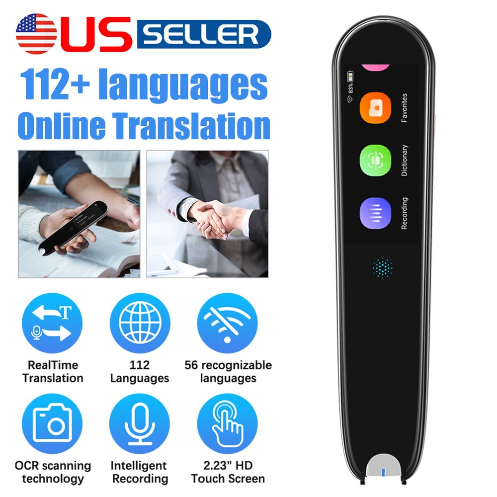 Language Translator Device 113 Language Real Time Translator pen Smart Recording