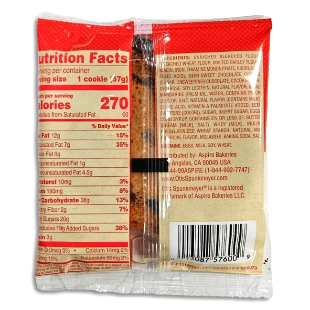 Otis Spunkmeyer Individually Wrapped Chocolate Chunk Cookie Value Pack | 2