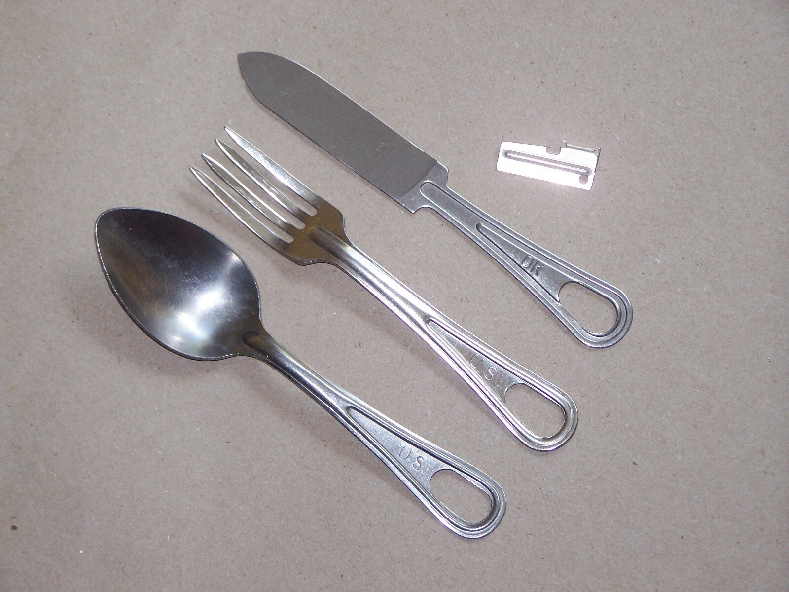 Spoon Knife Fork Utensil SKOCO Utica f Ration Kit Military Camping + Shelby P38