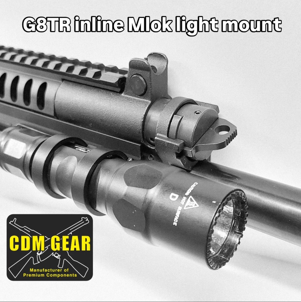 M-LOK Inline light mount. G8TR.