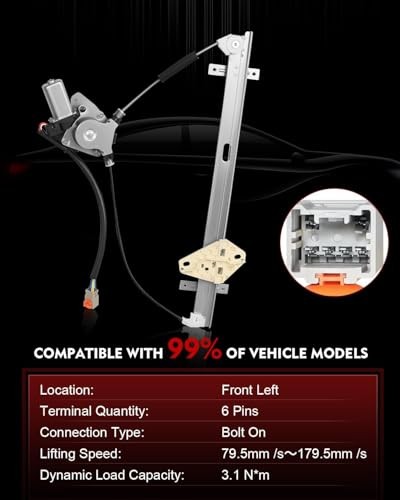 Power Window Regulator with Motor for:-Honda CRV CR-V Front Left Driver Side