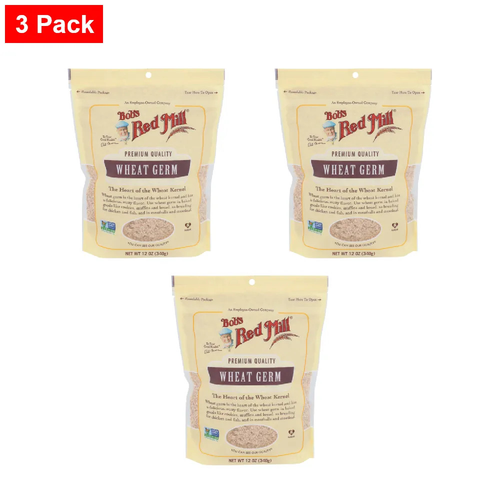 Bob's Red Mill Wheat Germ 12 oz  - 3 Packs