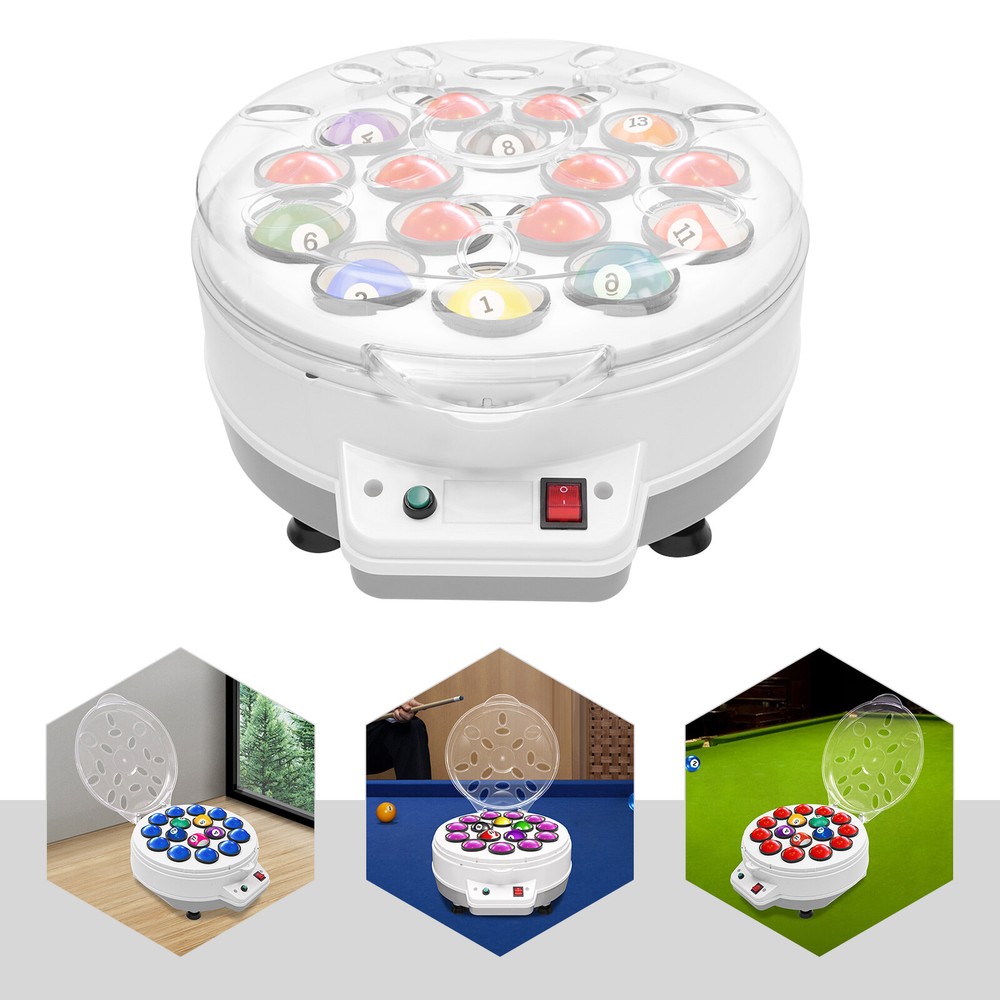 Automatic Pool Balls Cleaner/Snooker Cleaner Maintenance Cleaning Machine 110V