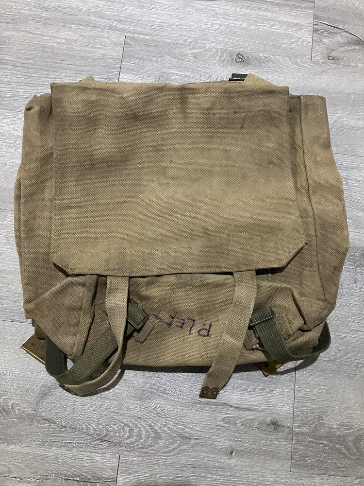 WWII British P37 Large Pack With Shoulder Straps Early War Dated