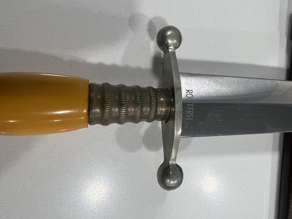 Antique German naval dagger Solinge Germany Rostfrei