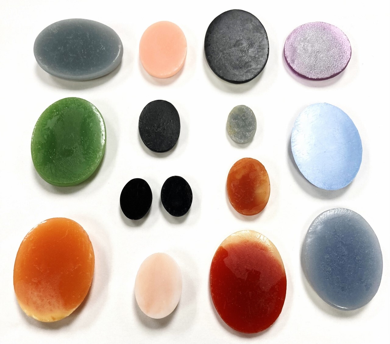 15 Vintage Assorted Resin Acrylic Cameos - DIY Jewelry Making & Repair Craft C80